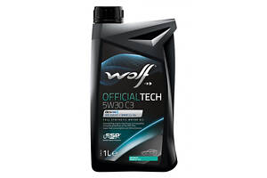 Моторное масло WOLF OFFICIALTECH 5W-30 C3, 1л Для всех новых моделей дизельных и бензиновых двигателей