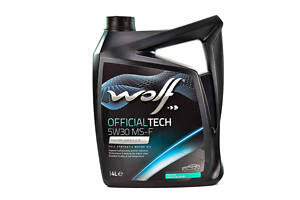 Моторное масло Wolf Officialtech MS-F 5W-30 1л Для экономии топлива в двигателях в двигателях Ford / Renault 4 л