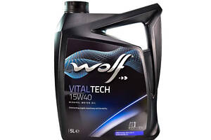 Моторное масло Wolf Vitaltech 15W-40 5 л