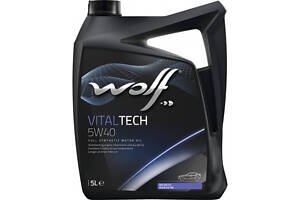 Моторное масло WOLF VITALTECH 5W-40, 5л Для бензиновых и дизельных двигателей автомобилей