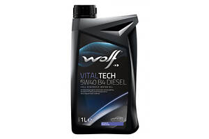 Моторное масло WOLF VITALTECH 5W-40 B4 DIESEL, 1л Для дизельных двигателей легковых автомобилей с турбокомпрес