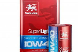Моторное масло WOLVER Super Light 10w40 SM/CF Для бензиновых и дизельных двигателей легковых автомобилей