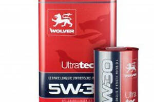 Моторне масло WOLVER Ultratec 5w30 SN/CF, C3, VW 507.00, 1л Знижує витрату палива і викид відпрацьованих газів 5л