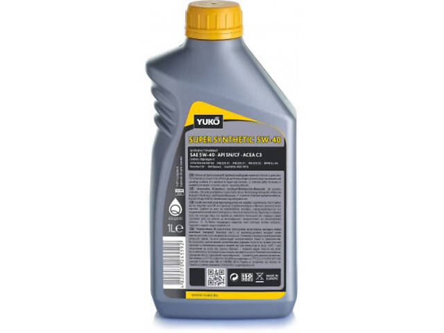 Моторне мастило Yuko SUPER SYNTHETIC 5W-40 1л (4820070245592 4823110402276) - Фото 2