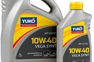 Моторна олива YUKO Vega Synt 10w40 SG/CD, 1л Для бензинових і дизельних двигунів легкових автомобілів і мікроавтобусів 4
