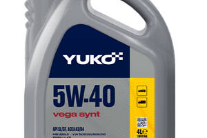 Моторна олива YUKO Vega Synt 5w40 SL/CF, 1л 4