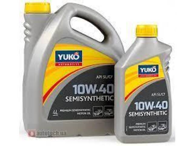 Моторое масло YUKO Semisynthetic 10w40 SL/CF 1л Для современных бензиновых и дизельных двигателей автомобилей 4