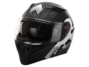 Мотошолом трансформер VGV MT-3294 XL Сіро-червоний