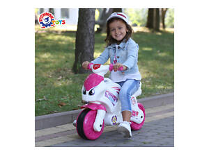 Мотоцикл велобіг Принцеса музичний рожевий 6368 Технок