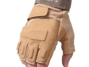 Мотоциклетные беспалые перчатки (с защитной вставкой) Койот Xl