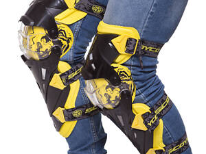 Мотозахист Scoyco K12 Чорний-Жовтий