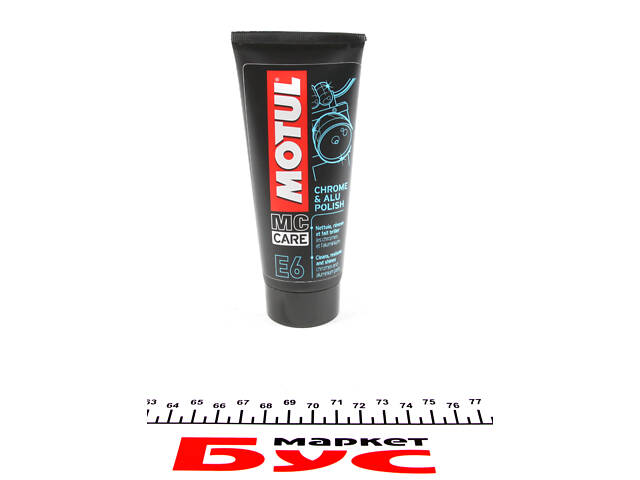 MOTUL 103001 Полироль для хромированных поверхностей автомобиля E6 Chrome&Alu Polish (100мл) - Фото 1