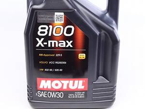 MOTUL 347206 Олива 0W30 8100 X-max (5L) (MB 229.5/VW502.00/505.00/VOLVO VCC 95200356) (106571)