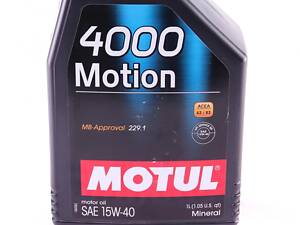 MOTUL 386401 Олива 15W40 4000 Motion (1L) (МВ 229.1) (102815)