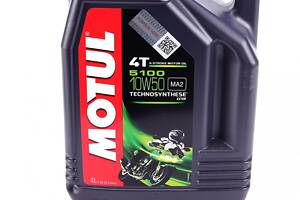 MOTUL 836841 Олива 10W50 5100 4T (4L) (SM/SL/SJ/SH/SG) (104076)