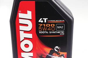 MOTUL 838011 Олива 5W40 7100 4T (1L) MA2 100% Synthetic (ESTER) 104086