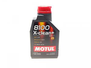 MOTUL 854711 Олива 5W30 X-clean+ 8100 (1л) (LL-04/VW 504 00/507 00/MB 229,51/Porsche C30) 