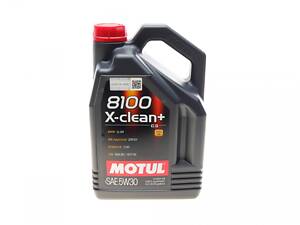 MOTUL 854751 Олива 5W30 X-clean+ 8100 (5L) (LL-04/VW 504 00/507 00/MB 229.51/Porsche C30)