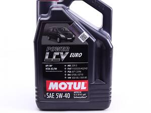 MOTUL 872251 Олива 5W40 Power LCV Euro (5L) (ACEA A3/B4/API SN/CF RN0700/0710/MB229.5/VW50