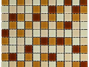 Мозаїка з декоративного скла коричнева 298х298х4,5мм SW-00002363