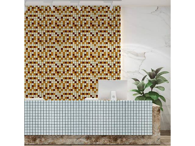 Мозаїка з декоративного скла коричнева 298х298х4,5мм SW-00002363 - Фото 5