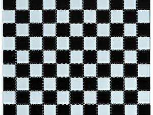 Мозаїка з декоративного скла шахматка 298х298х4,5мм SW-00002366