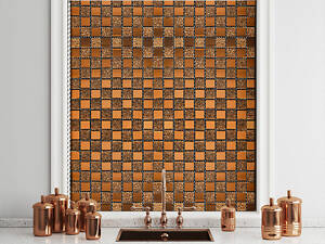 Мозаїка з декоративного скла 298х298х4,5мм Оранж SW-00002360