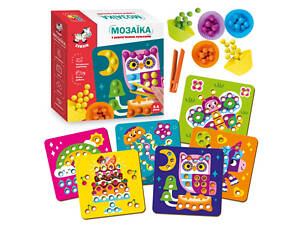 Мозаїка з дерев'яними кульками 'Доповни картинку' ZB2002-08 (укр)