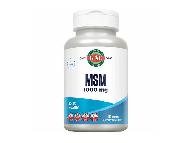 MSM 1000mg - 80 tabs - Фото 1