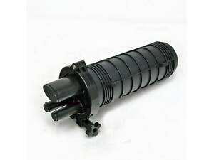 Муфта ковпакового типу під термоусадку, 2 круглих+1 овальний ввід, (до 24 вол), LW