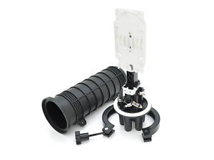 Муфта оптична Merlion ML-OP-F105H-24C, герметична, 4 введення, до 2 касет, до 24 зварень, матеріал PP