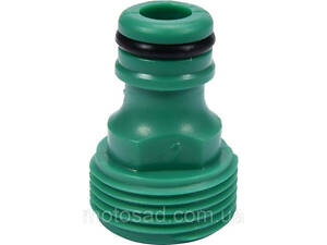 Муфта сполучна 2-х водяних шлангів з зовніш. різьбою 3/4' FLO пластикова [30/240]