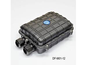 Муфта універсальна, 2 мех. кабельних вводи, 2 сплайс-касети, 24 сплайс-протектори