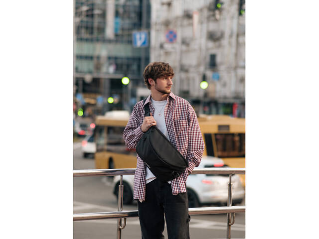 Чоловіча сумка-бананка під ноутбук Sambag Urban Laptop - Фото 2