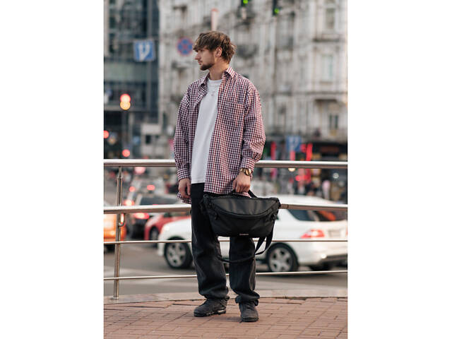 Чоловіча сумка-бананка під ноутбук Sambag Urban Laptop - Фото 3