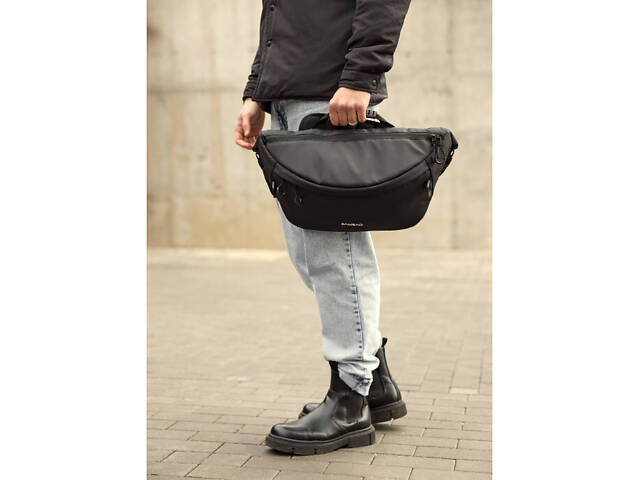 Чоловіча сумка-бананка під ноутбук Sambag Urban Laptop - Фото 10