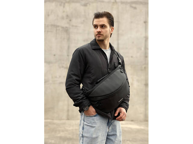 Чоловіча сумка-бананка під ноутбук Sambag Urban Laptop - Фото 5