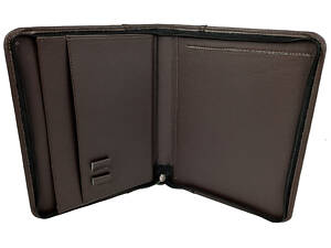 Чоловіча ділова папка для документів з екошкіри Exclusive темно-коричнева