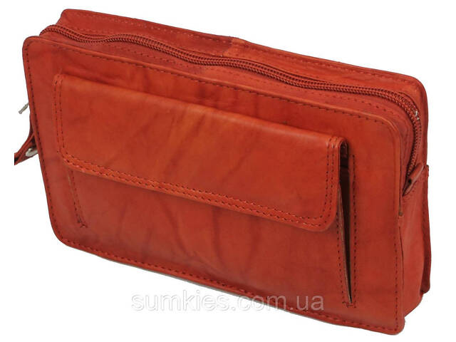 Чоловіча шкіряна барсетка, клатч Always Wild рудий - Фото 2