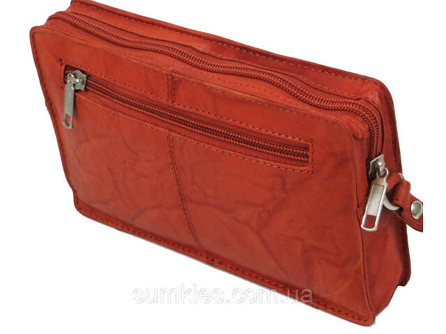 Чоловіча шкіряна барсетка, клатч Always Wild рудий - Фото 7