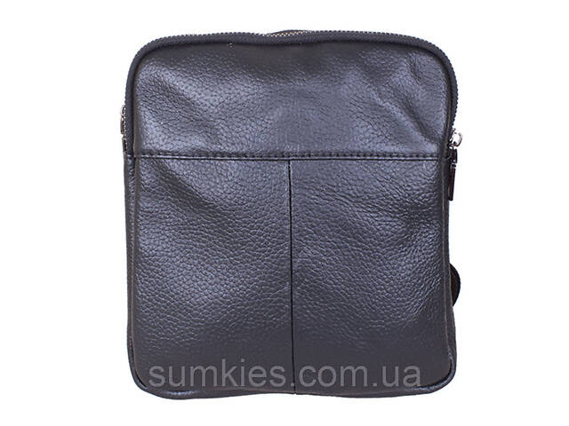 Чоловіча шкіряна сумка black1923-1 Чорна - Фото 1