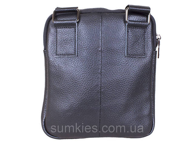 Чоловіча шкіряна сумка black1923-1 Чорна - Фото 4