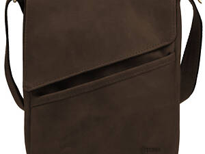 Чоловіча шкіряна сумка через плече Tarwa RC-1302-3md коричневий 22x25.5x4 см