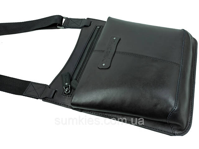 Чоловіча шкіряна сумка-планшетка Mykhail Ikhtyar чорна - Фото 7