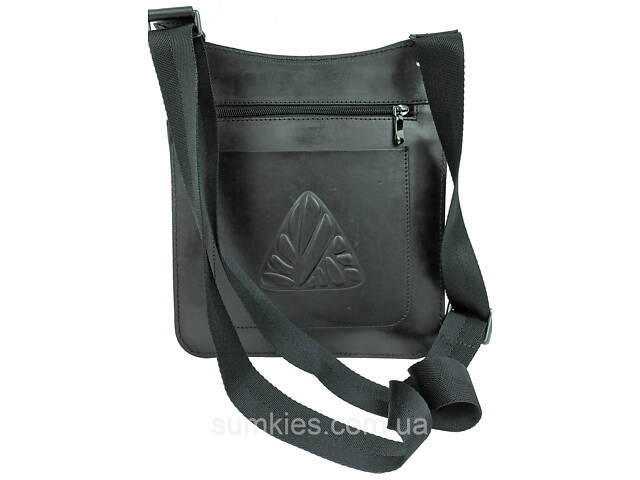 Чоловіча шкіряна сумка-планшетка Mykhail Ikhtyar чорна - Фото 10