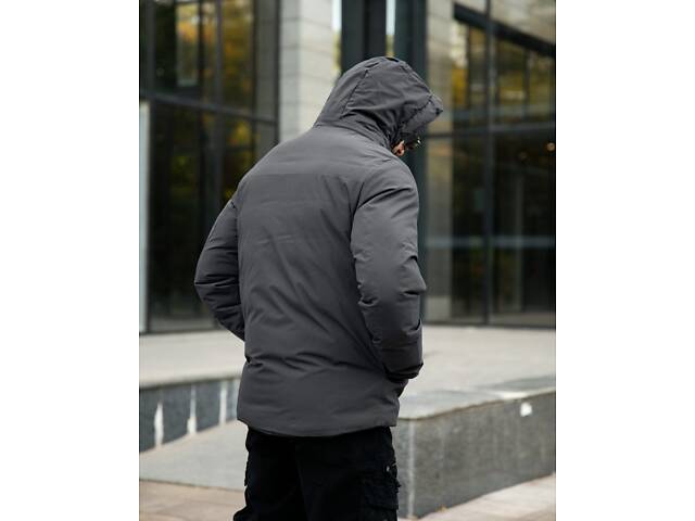Мужская куртка Okmel grey ПП7941 - Фото 4