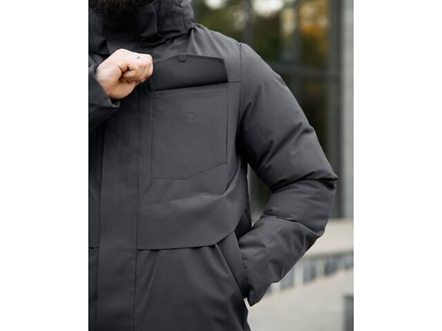 Мужская куртка Okmel grey ПП7941 - Фото 5