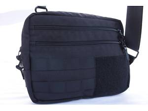 Мужская нагрудная сумка-слинг LeathART Tattico черная