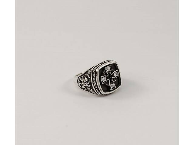 Мужская печатка крестик Maxi Silver 7575 SE 16.5 - Фото 1