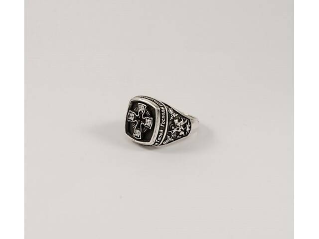 Мужская печатка крестик Maxi Silver 7575 SE 16.5 - Фото 3